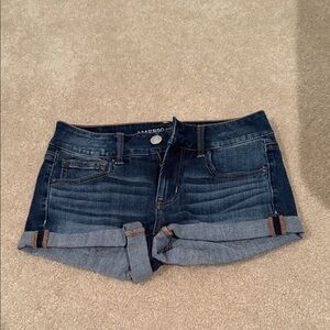 American Eagle Outfitters Blue Denim shortie Shorts